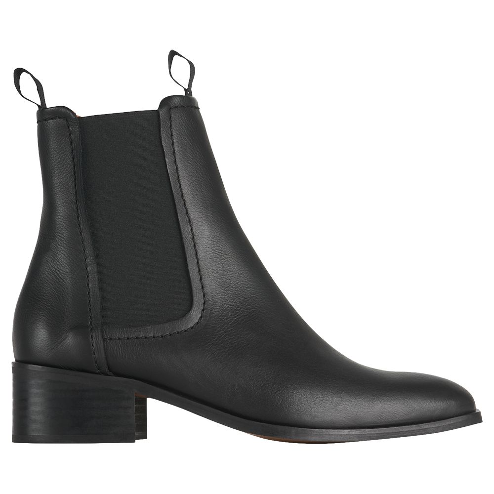 Whistles Fernbrook Ankle Boots, Black Leather