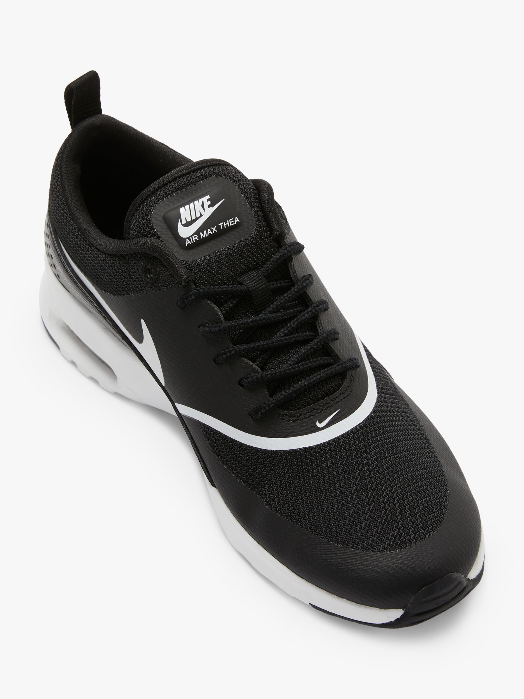 nike air black and white trainers