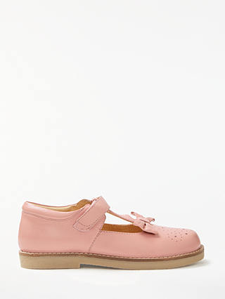 John Lewis Heirloom Collection Children's Charlotte T-Bar Shoes, Pink, Pink