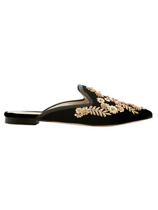 Boden Icons Cynthia Embellished Slipper Loafers, Black