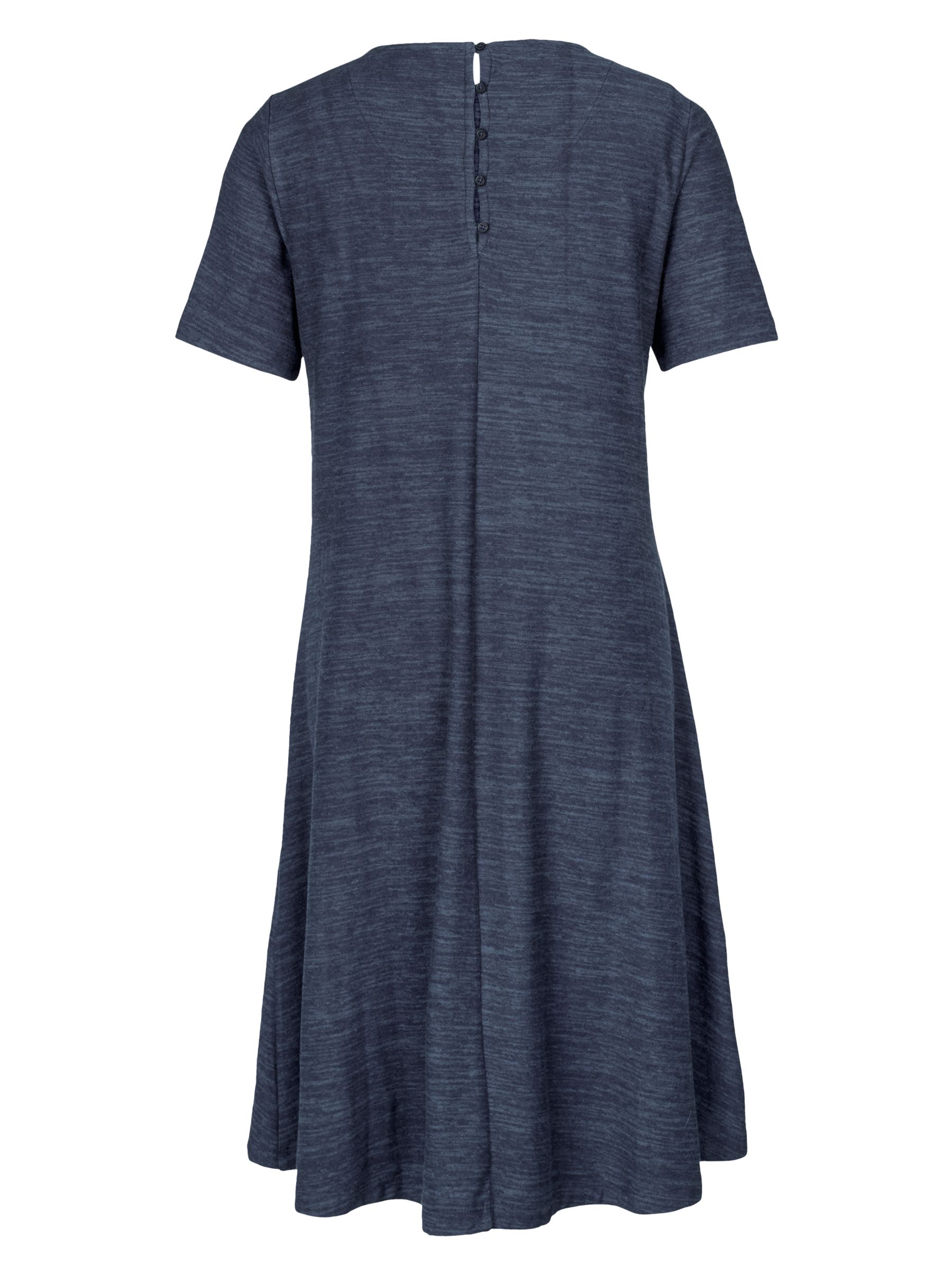 Fat Face Simone Short Sleeve Knitted Dress, Navy at John ...