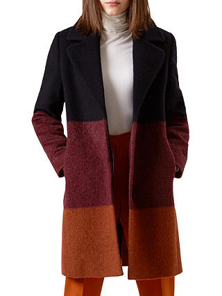 Hobbs Florence Wool Blend Coat, Multi