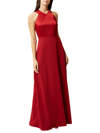 Hobbs Eliana Tailored Maxi Dress, Red