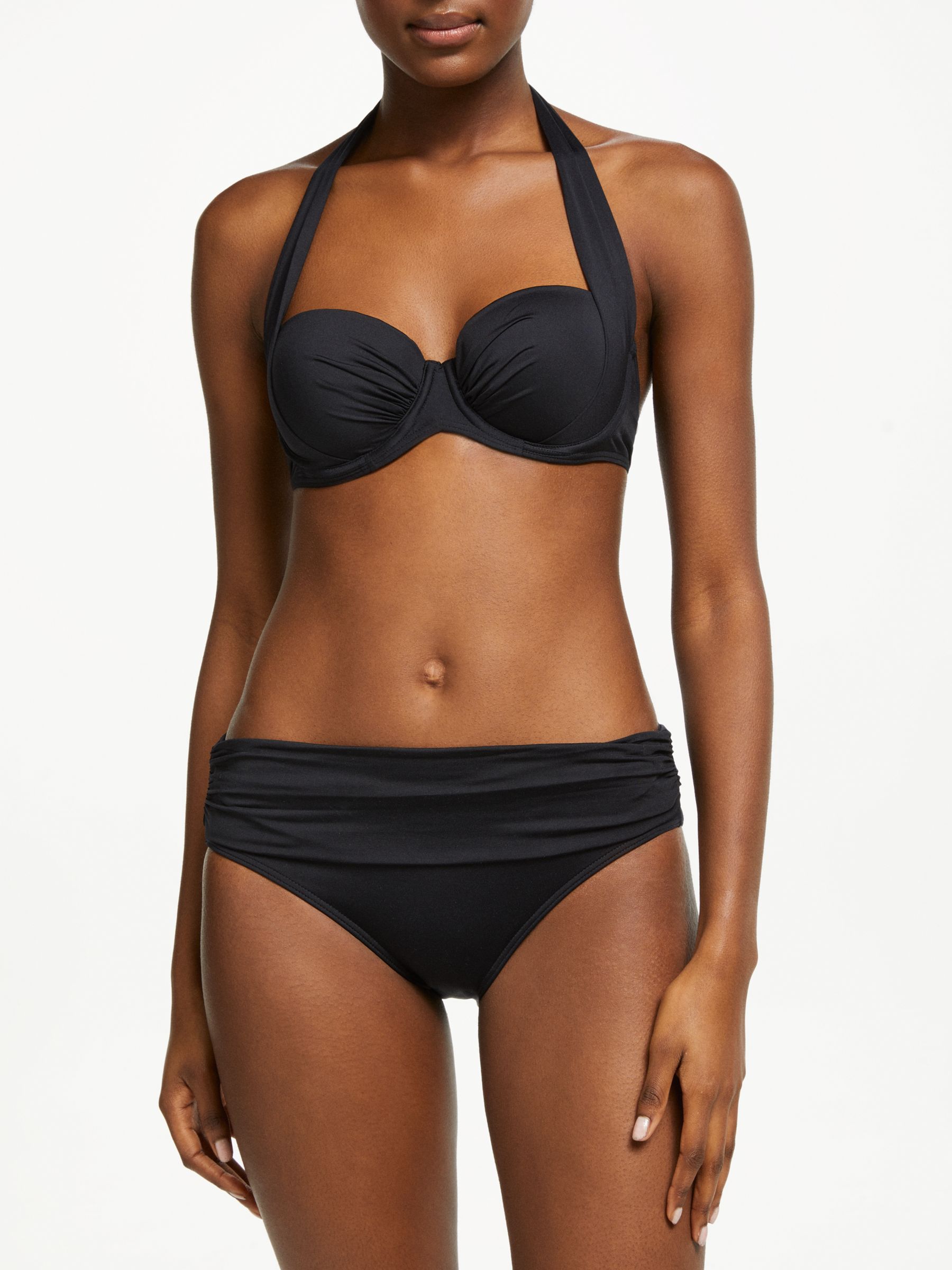 Buy John Lewis Sling Halter Bikini Top, Black Online at johnlewis.com