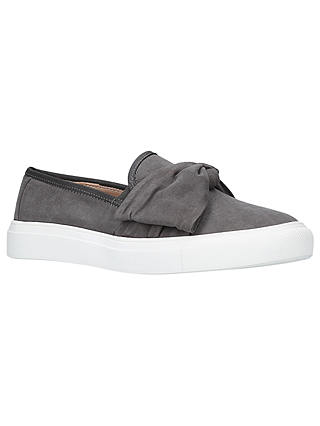 Carvela Just Bow Slip On Trainers, Grey