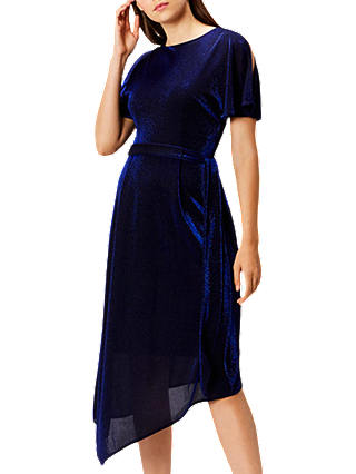 Coast Jemma Sparkle Jersey Dress, Cobalt Blue