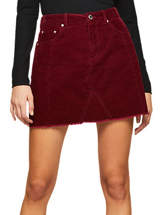 Miss Selfridge Cord A-Line Skirt