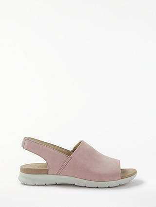 John Lewis & Partners Designed for Comfort Lainie Sandals, Pink Nubuck