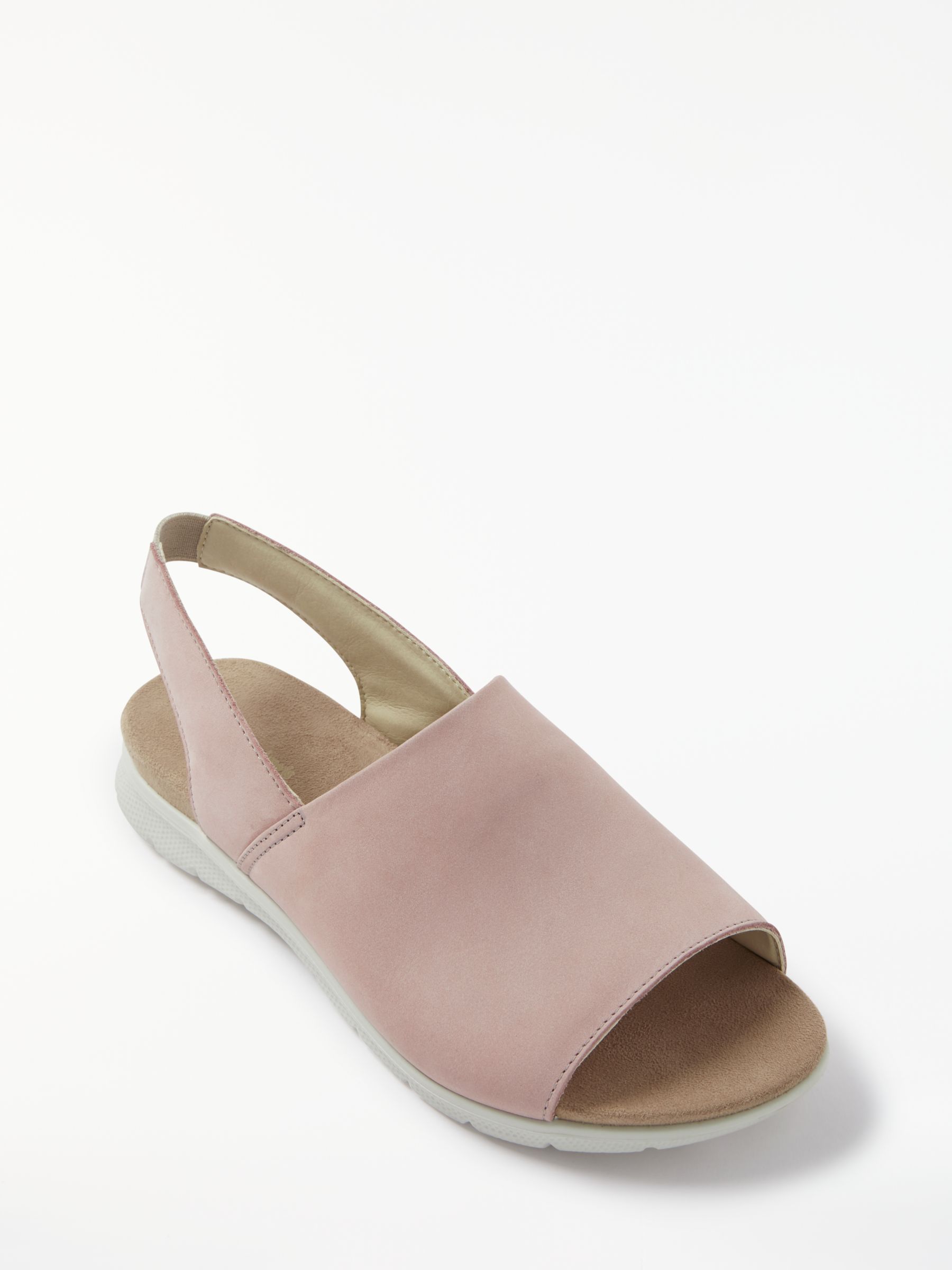 John Lewis & Partners Designed for Comfort Lainie Sandals, Pink Nubuck