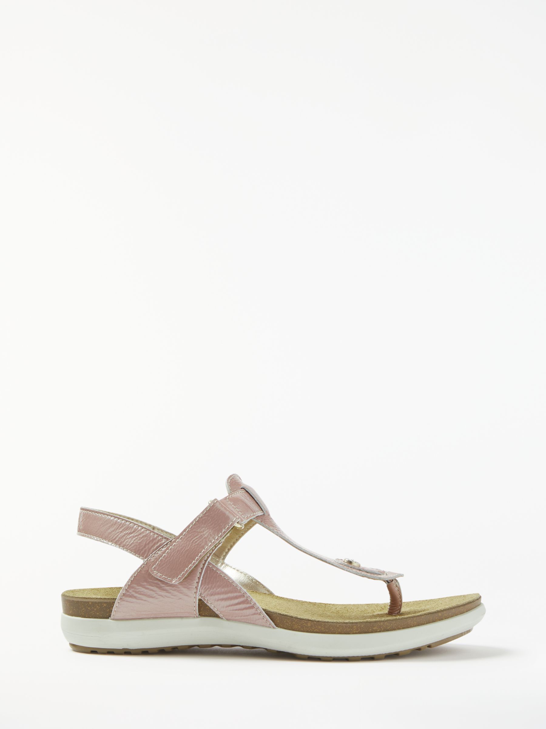 John Lewis & Partners Designed for Comfort Luella Toe Post Sandals, Pink