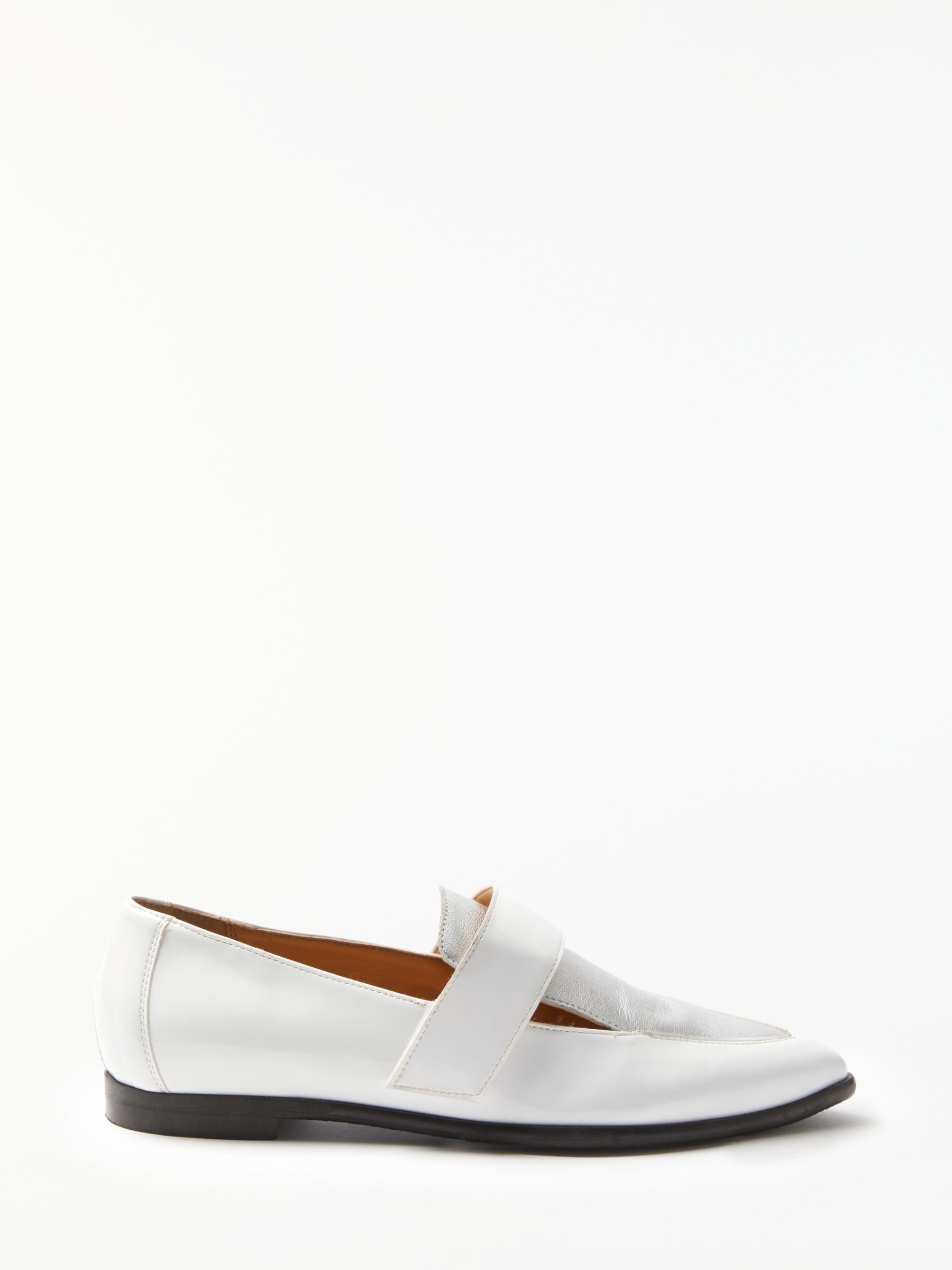 Kin Geirrid Loafers, Off White Leather/Suede, 4