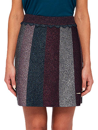 Ted Baker Colour By Numbers Knitted Mini Skirt, Multi