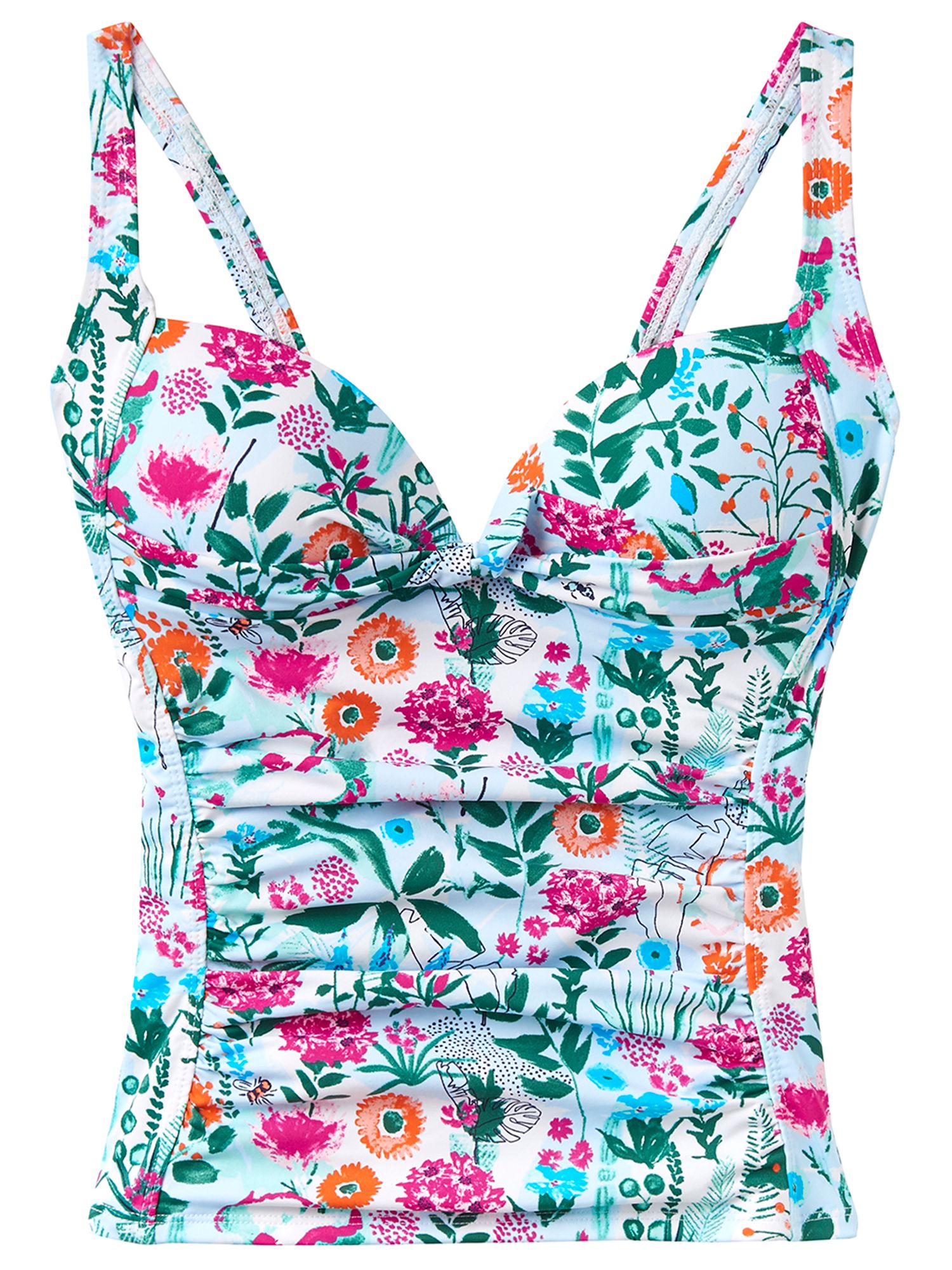 Joules Roma Secret Garden Tankini Top, Multi