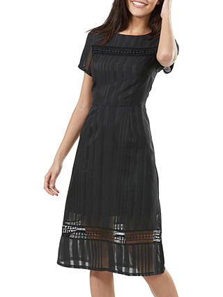 Sugarhill Brighton Dayle Grid Lace Dress, Black