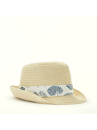 John Lewis & Partners Baby Straw Trilby Hat