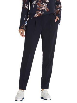 Betty & Co. Crepe Tailored Trousers, Dark Sapphire