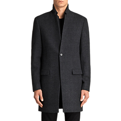 AllSaints Reed Slim Fit Check Overcoat Review
