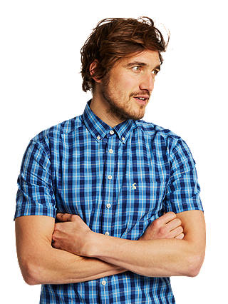 Joules Wilson Classic Fit Short Sleeve Check Shirt
