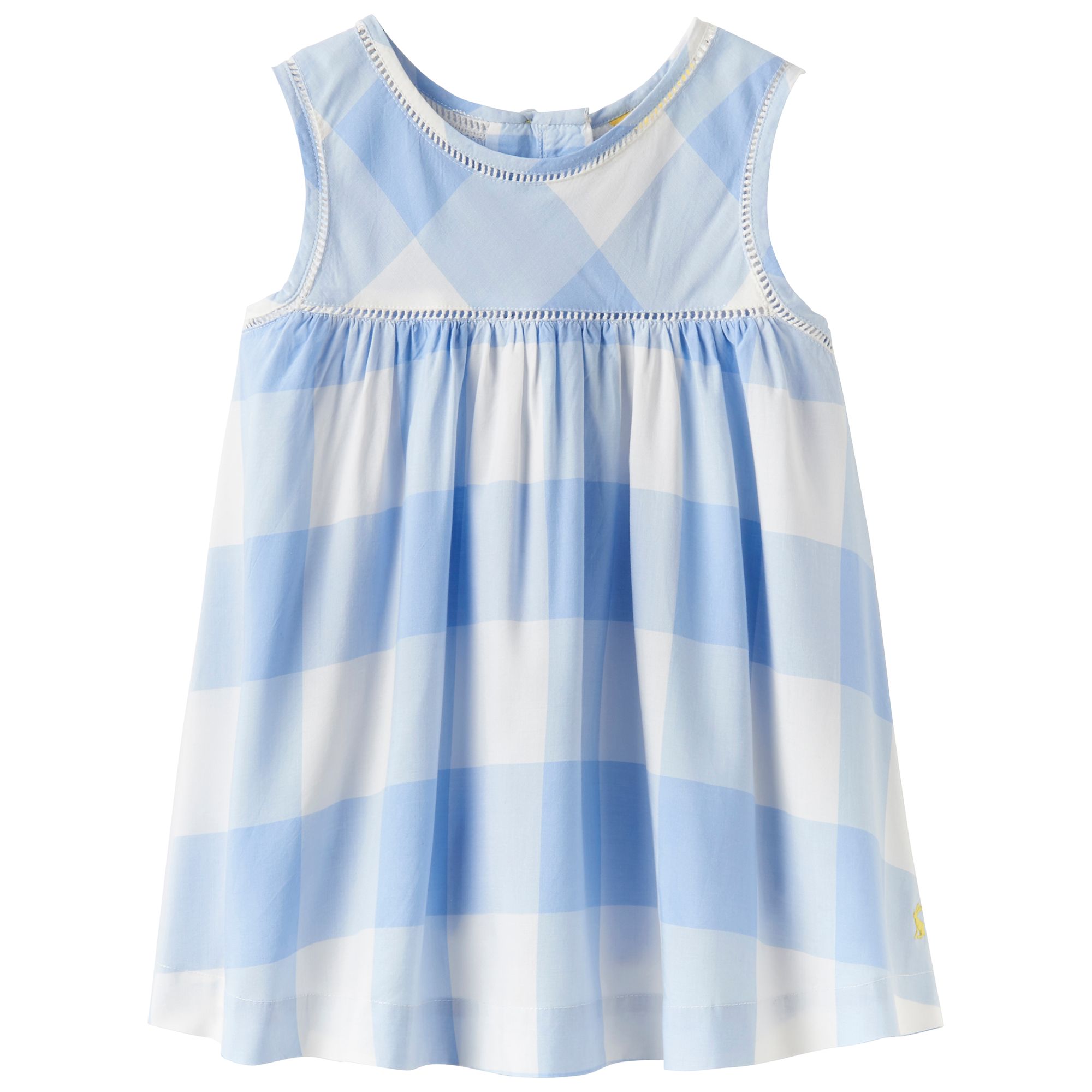 Little Joules Girls' Trudie Woven Vest Top. Blue