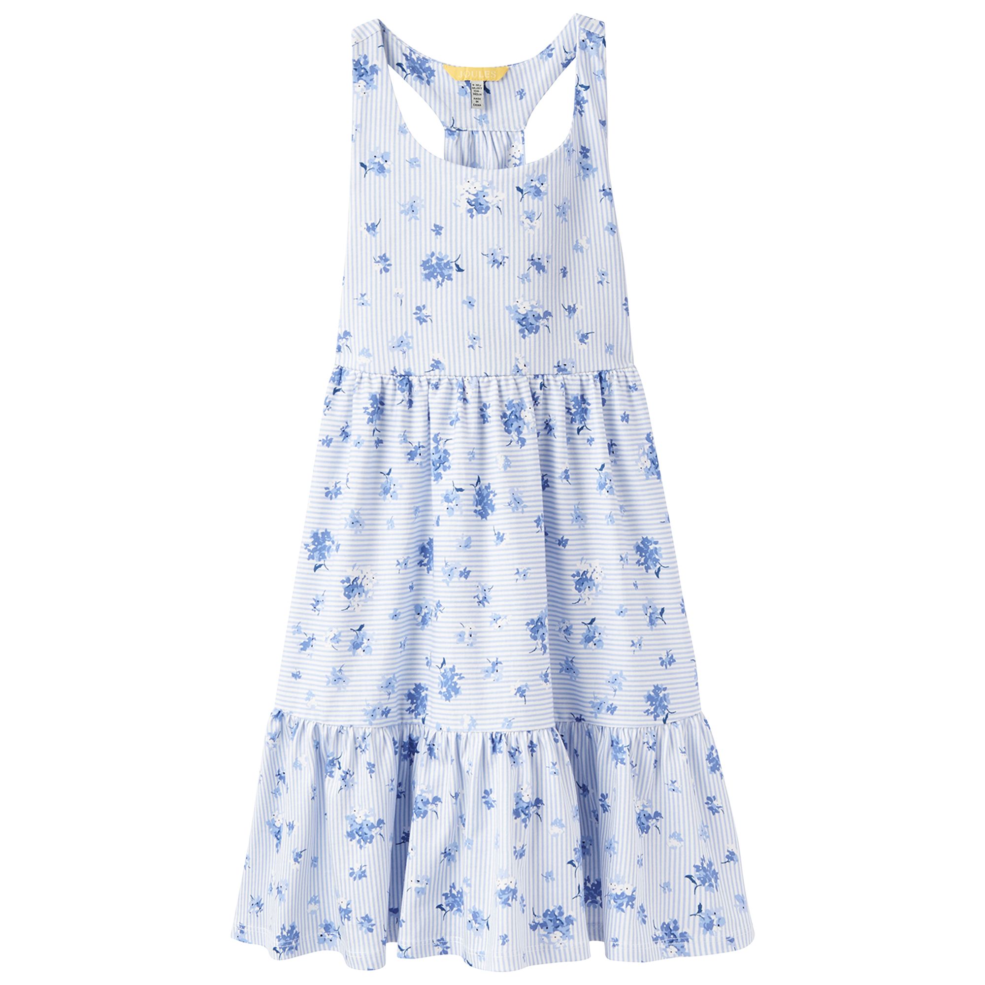 Little Joule Girls' Juno Jersey Midi Dress, Blue