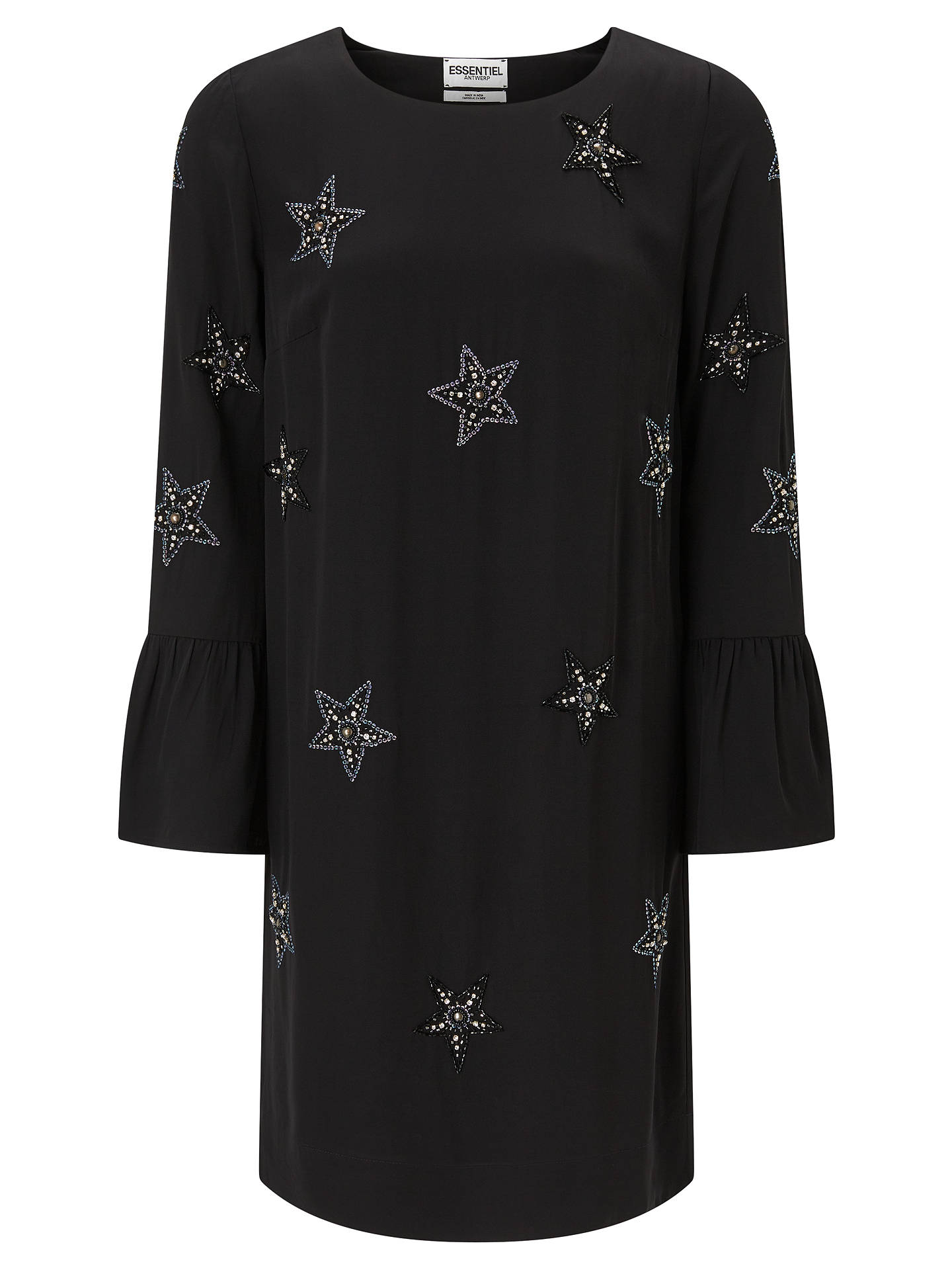 Essentiel Antwerp Star Embellished Dress, Black at John Lewis & Partners