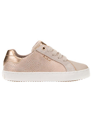 Geox Children's J Kiwi G Laced Shoes, Rose Gold