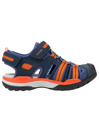 Geox Children's J Borealis Sandals, Navy/Orange