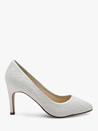 Rainbow Club Alexis Pointed Toe Court Shoes, Ivory