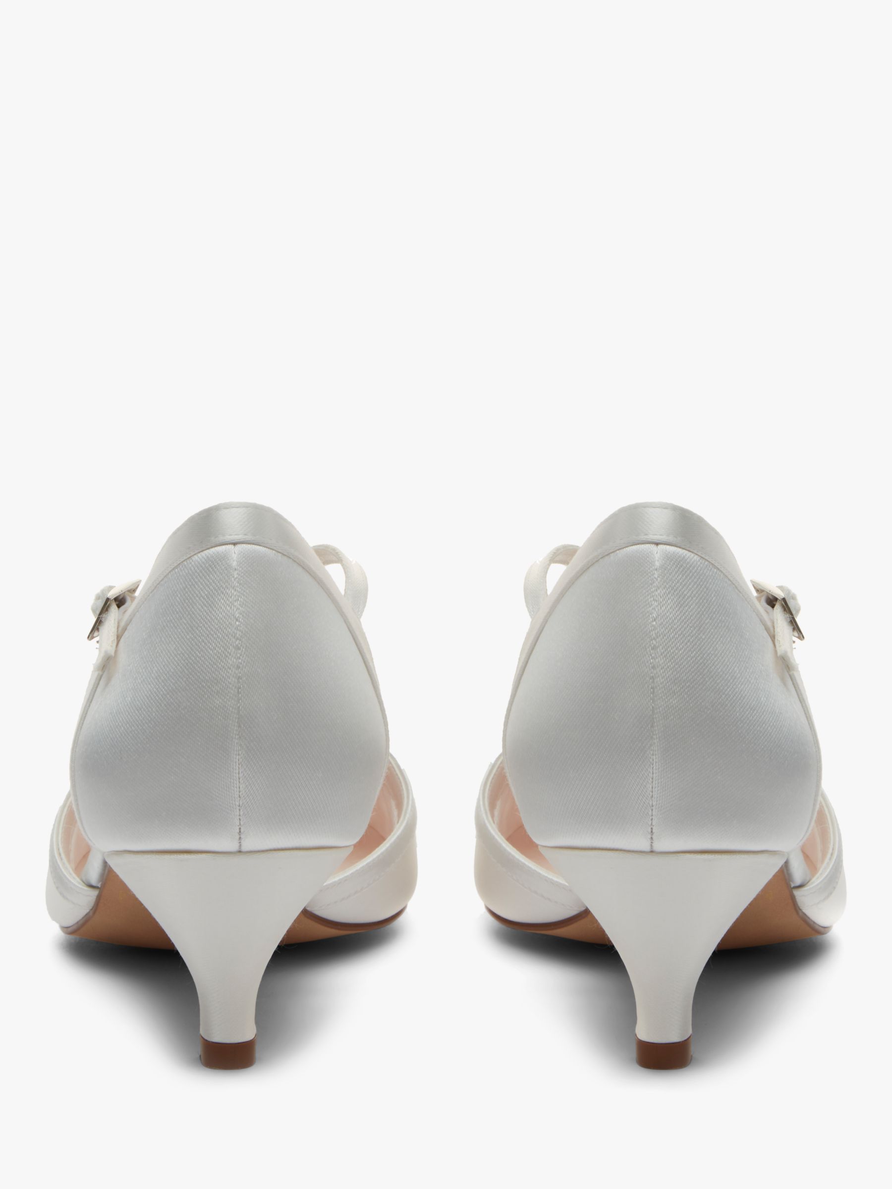 Rainbow Club Brianna Two Part Court Shoes, Ivory, 3