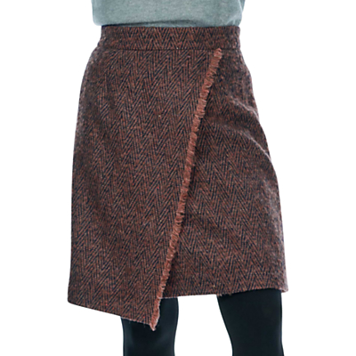 Brora Herringbone Wool Wrap Skirt Review