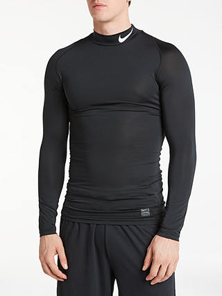 Nike Pro Long Sleeve Training Top, Black/White