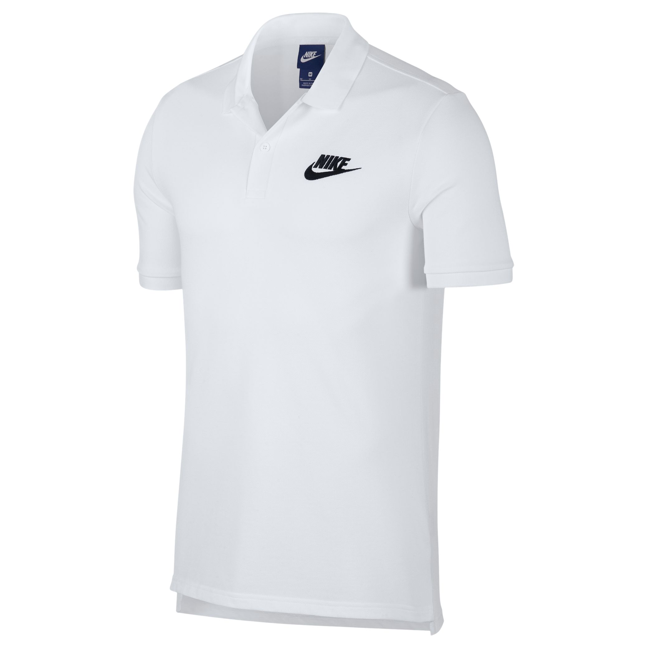 Nike Sportswear Polo Shirt, Black/White 