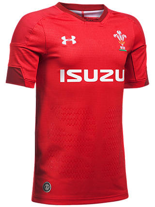 Under Armour Official Welsh Rugby Union Supporters Shirt, Red