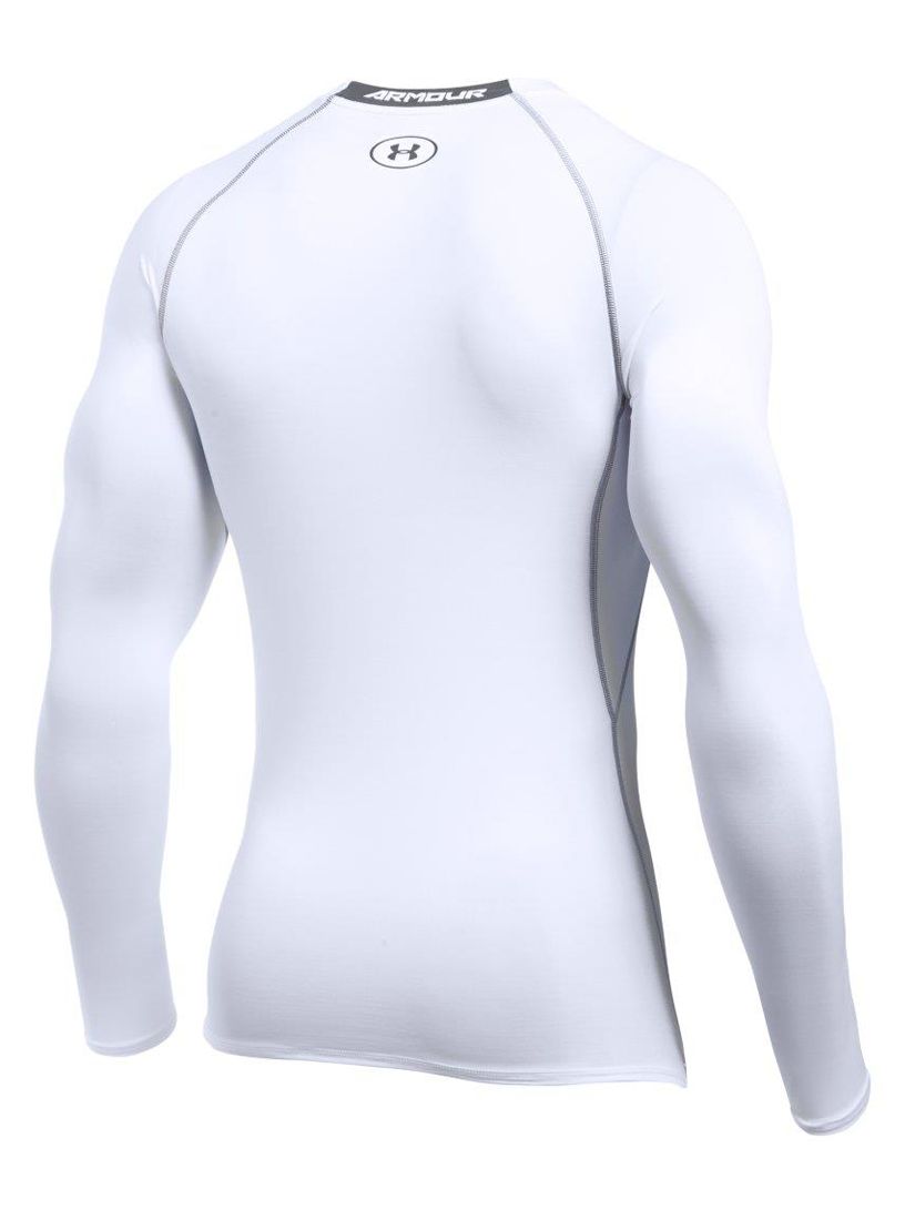 Under Armour HeatGear Armour Long Sleeve Compression Shirt, White