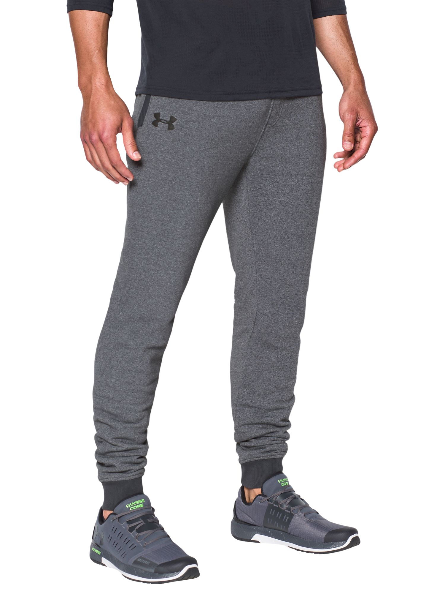 under armour fleece stacked joggers