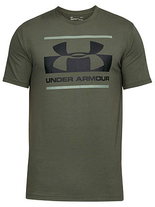 Under Armour Blocked Sportstyle Logo T-Shirt, Downtown Green