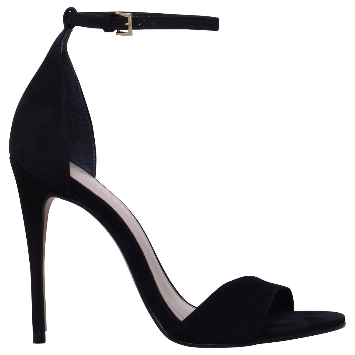 Carvela Glimmer High Heel Sandals, Black Nubuck, 5