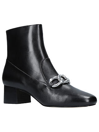 MICHAEL Michael Kors Vanessa Chain Ankle Boots, Black Leather