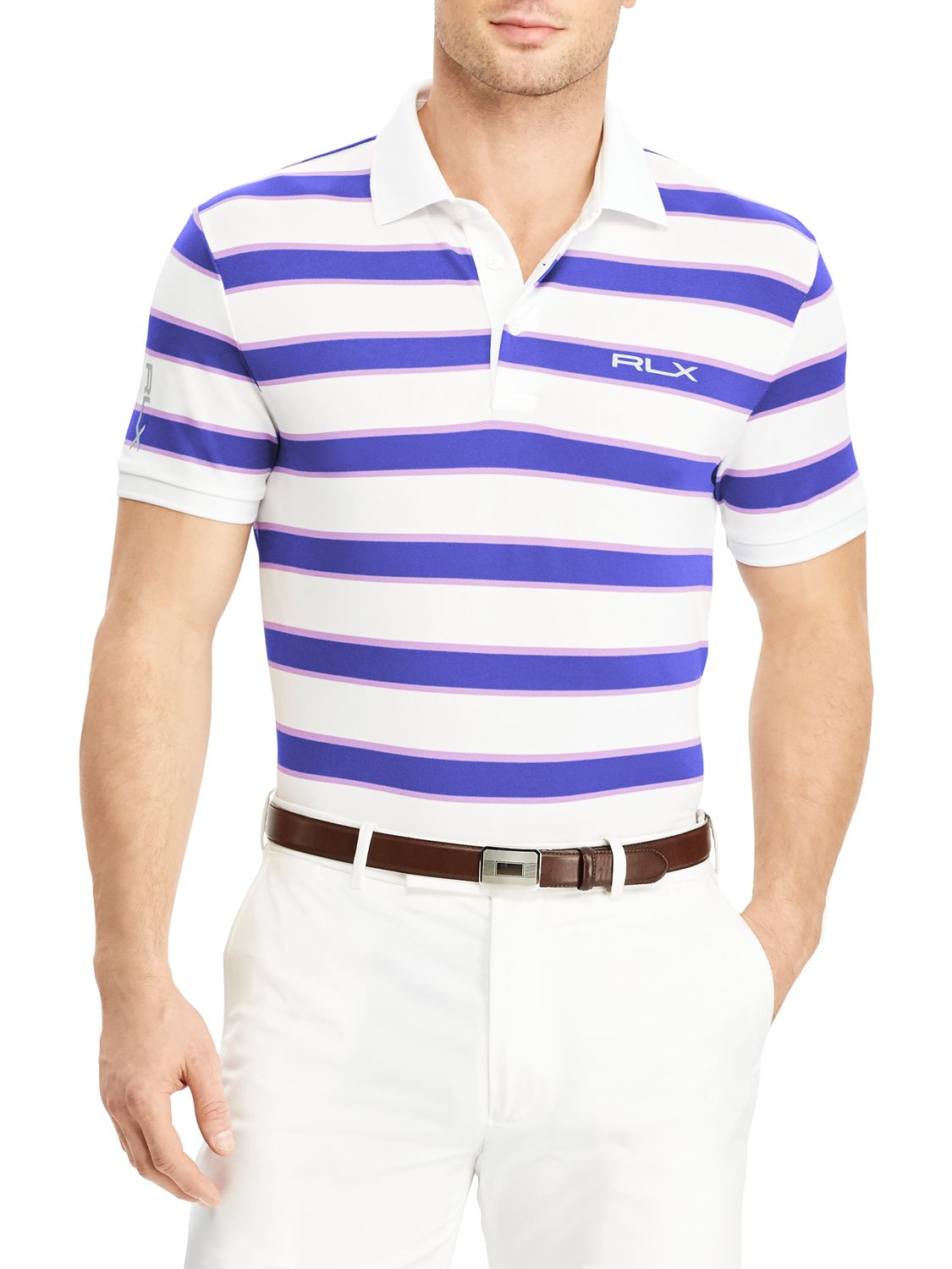 Polo Golf By Ralph Lauren Pro Fit Polo Shirt, Pure White Multi