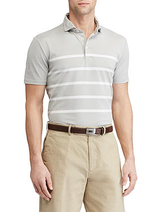 Polo Golf by Ralph Lauren Custom Fit Tech Pique Polo Shirt, Taylor Heather/Pure White