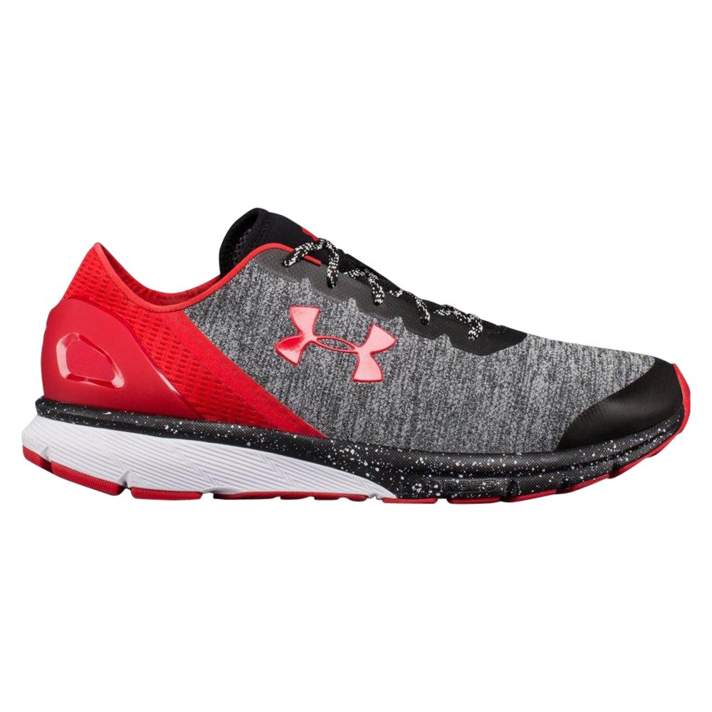 under armour red and black running shoes