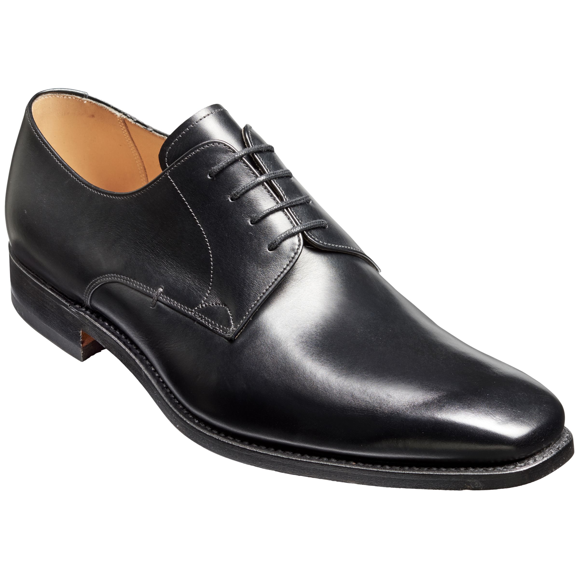 Barker Lyle Goodyear Welt Leather Derby Shoes, Black at John Lewis