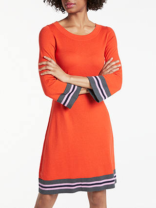 Boden Trudy Knitted Dress, Red Pop