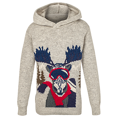 Fat Face Boys' Moose Hooded Jumper Review