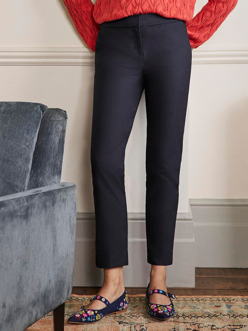 Boden Richmond 7/8 Trousers, Navy at John Lewis & Partners