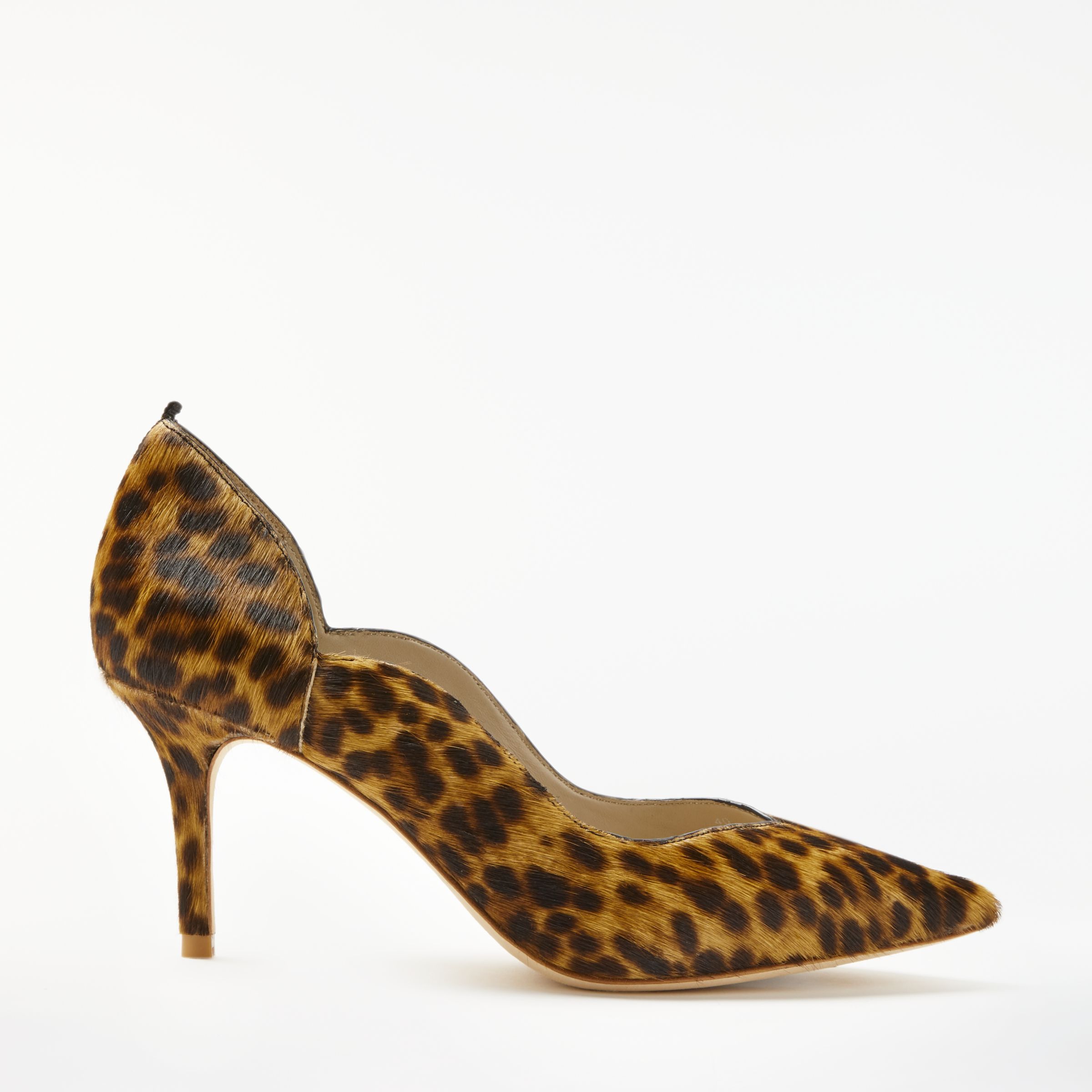 Boden Madison Stiletto Heeled Court Shoes, Leopard Leather