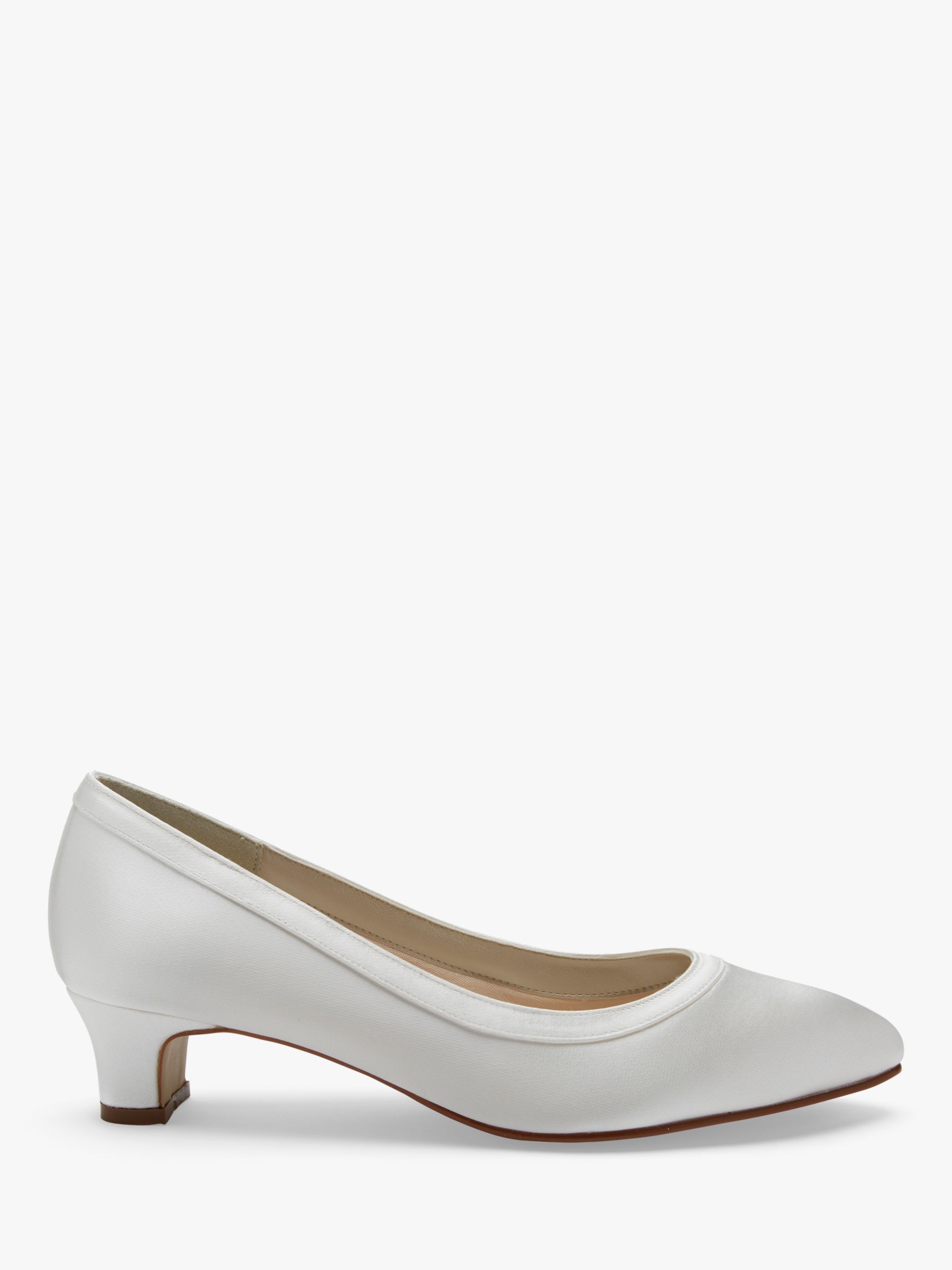 Rainbow Club Gisele Wide Fit Court Shoes, Ivory at John Lewis