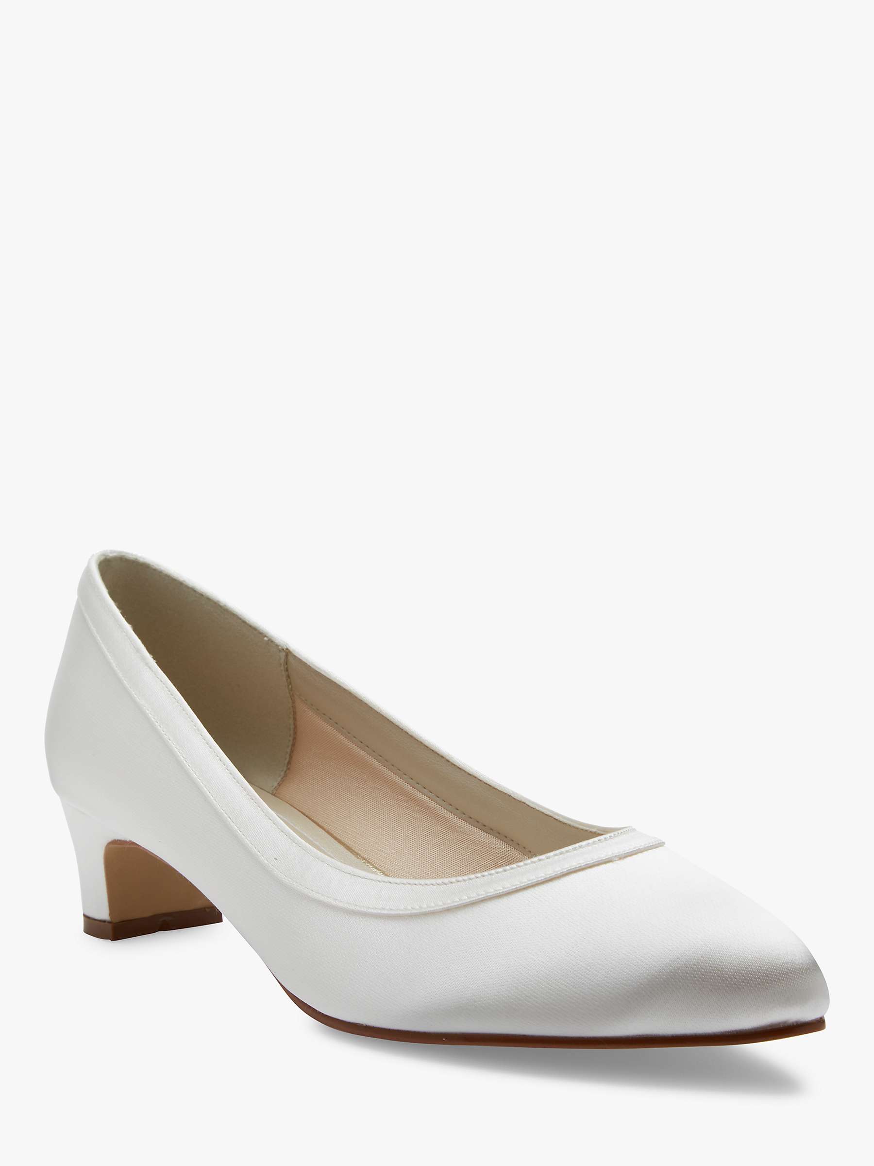 Buy Rainbow Club Gisele Wide Fit Court Shoes, Ivory Online at johnlewis.com