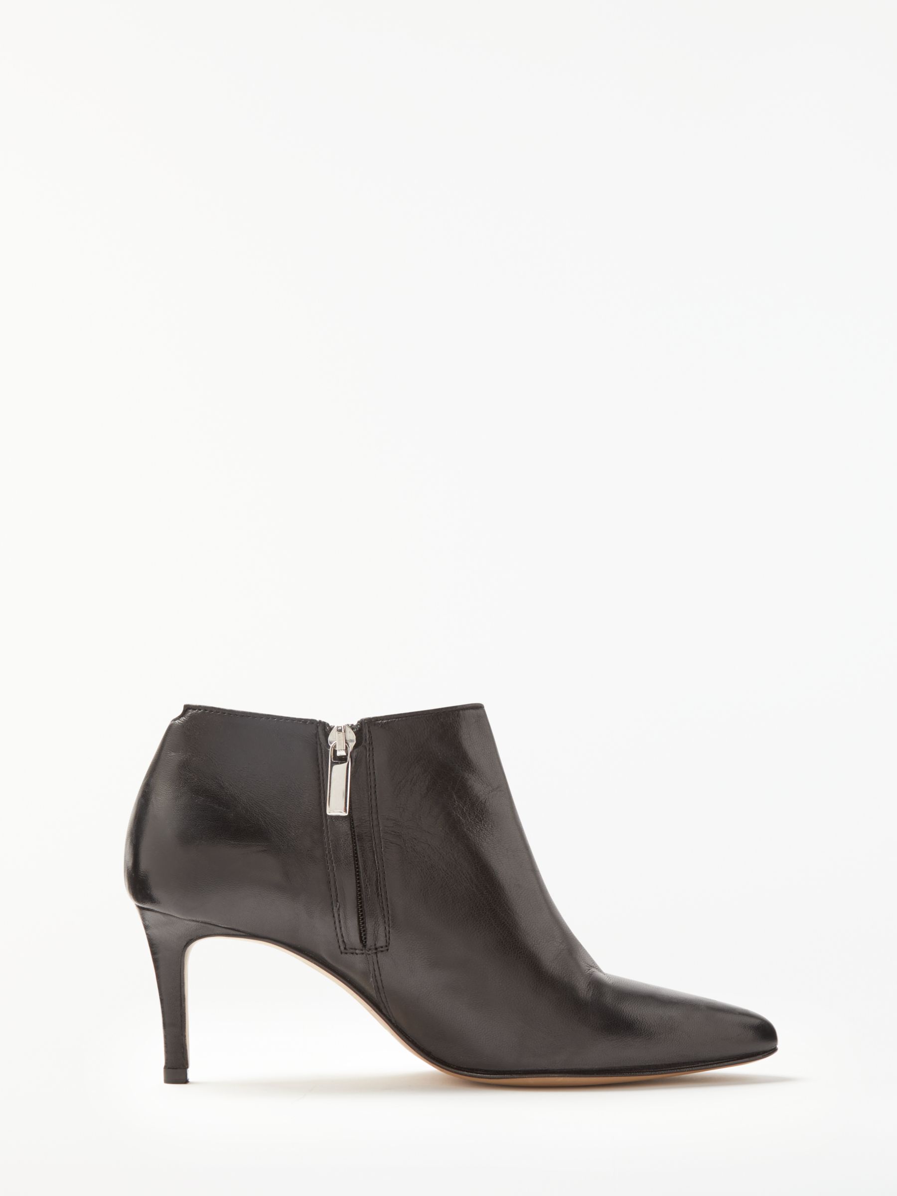John Lewis & Partners Whitney Shoe Boots, Black Leather