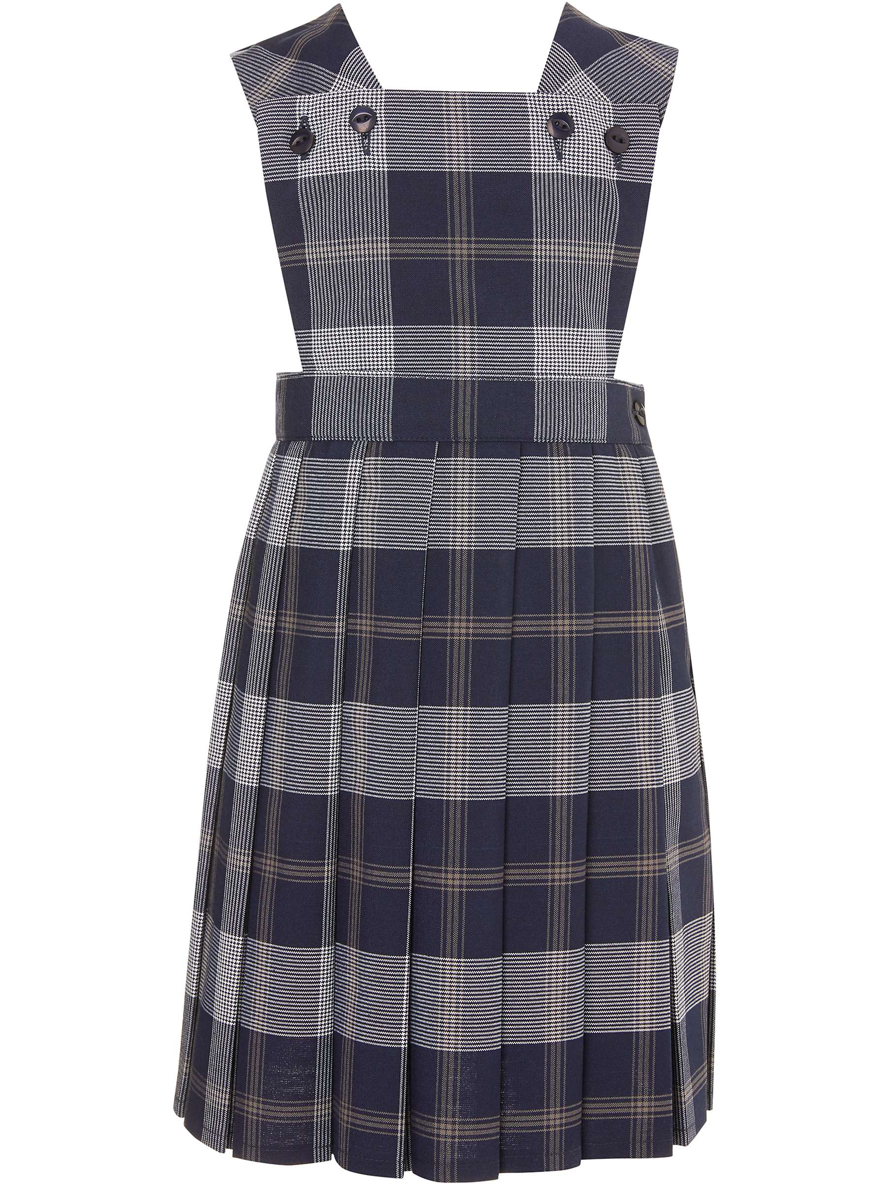 Buy Chigwell School Girls' Pinafore, Blue/White Online at johnlewis.com
